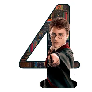 استند رومیزی تولد مدل عدد 4 طرح هری پاتر کد 1377