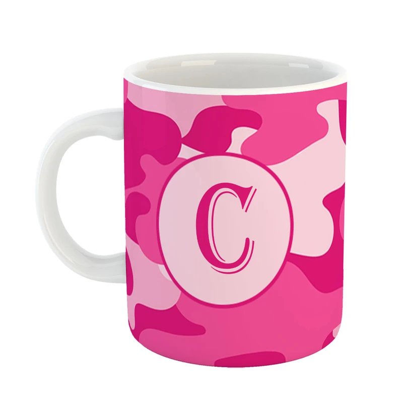 ماگ پاد افرین مدل فانتزی طرح حرف C کد 12