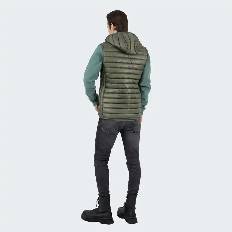 جلیقه مردانه پاتن جامه مدل شمعی 306021020004999 سبز