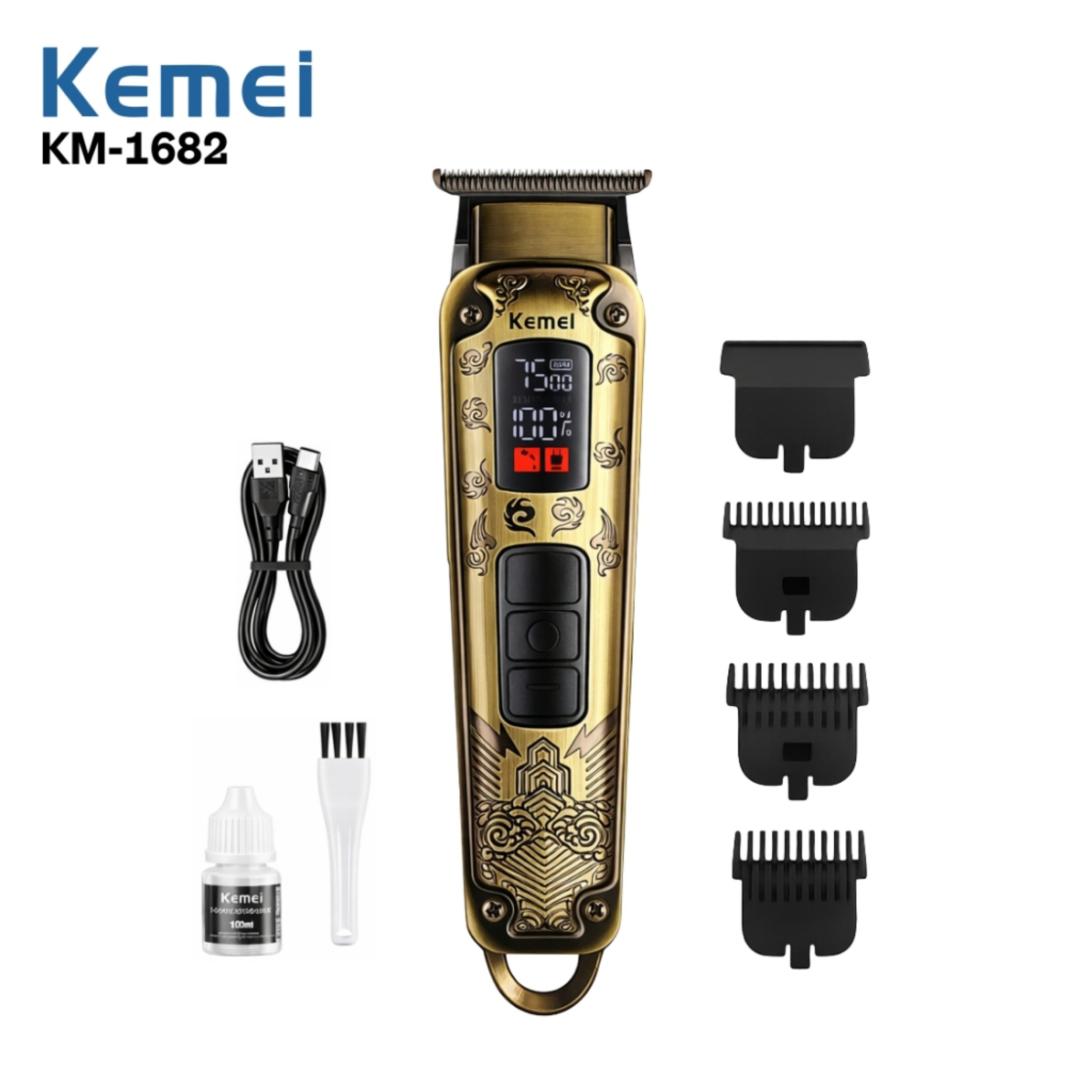 ماشین اصلاح موی سر و صورت شارژی کیمی مدل km-1682