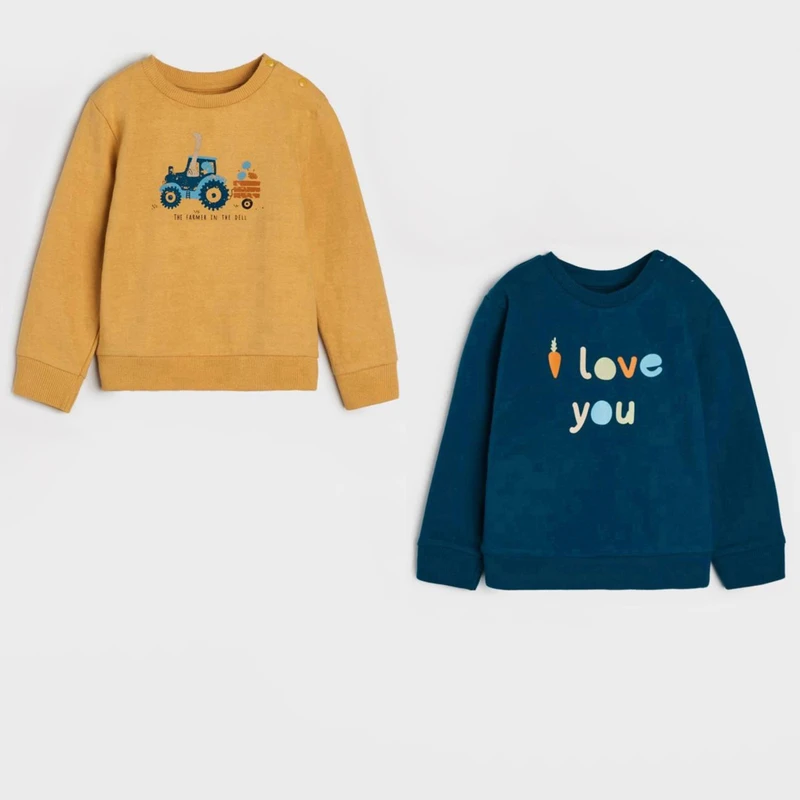 سویشرت نوزادی فوکس اند بانی مدل Janyar28 مجموعه 2 عددی