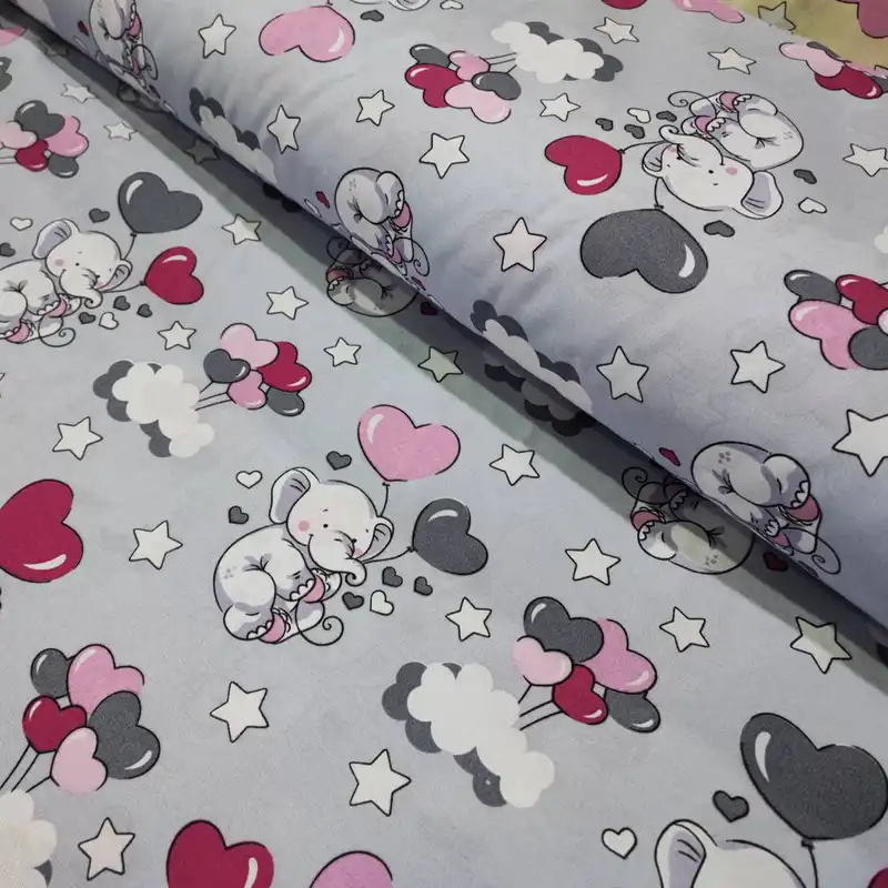 پارچه ملحفه مدل کودک طرح الفنت کد B