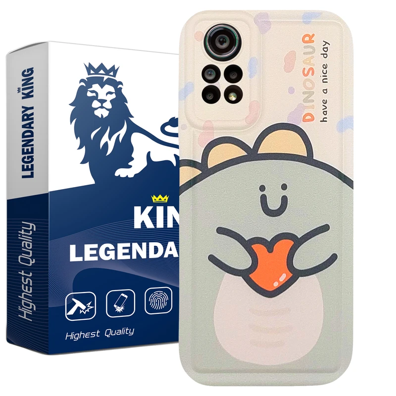 کاور لاین کینگ مدل دایناسور مناسب برای گوشی موبایل شیائومی Redmi Note 12 Pro 4G