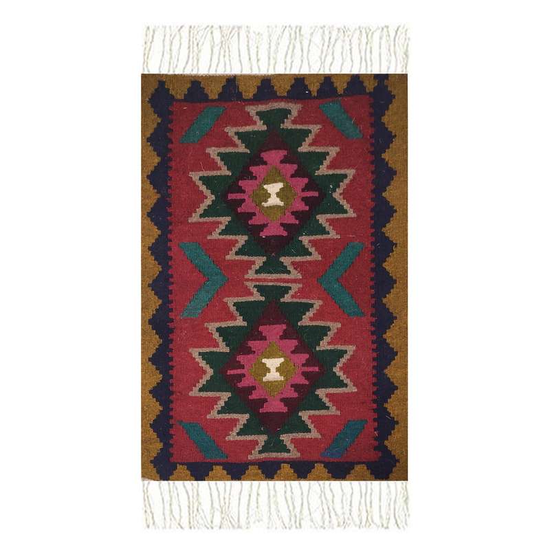 گلیم دستبافت نیم متری مدل آذربایجان کد 10