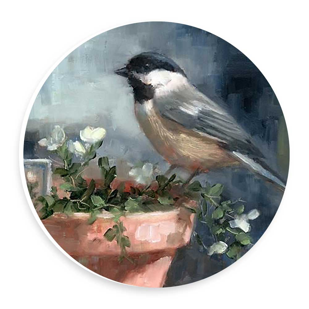  دیوارکوب طرح پرنده و گلدان گل مدل wtb643