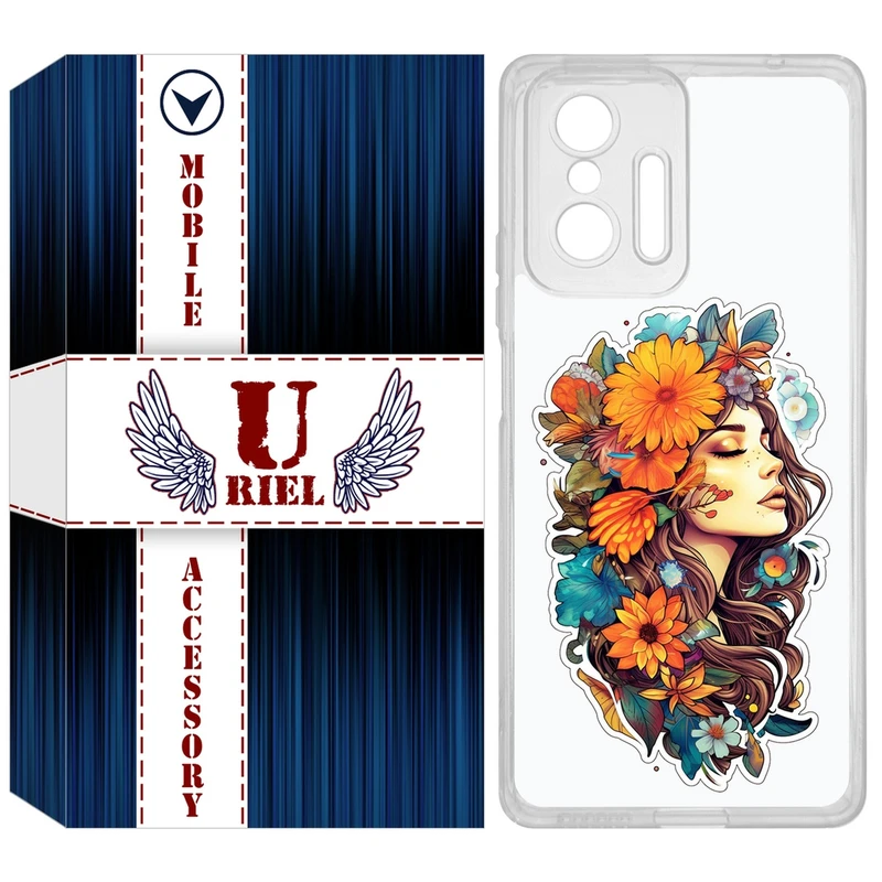کاور یوریل مدل Clear کد 52 طرح دختر مناسب برای گوشی موبایل شیائومی 11T / 11T Pro