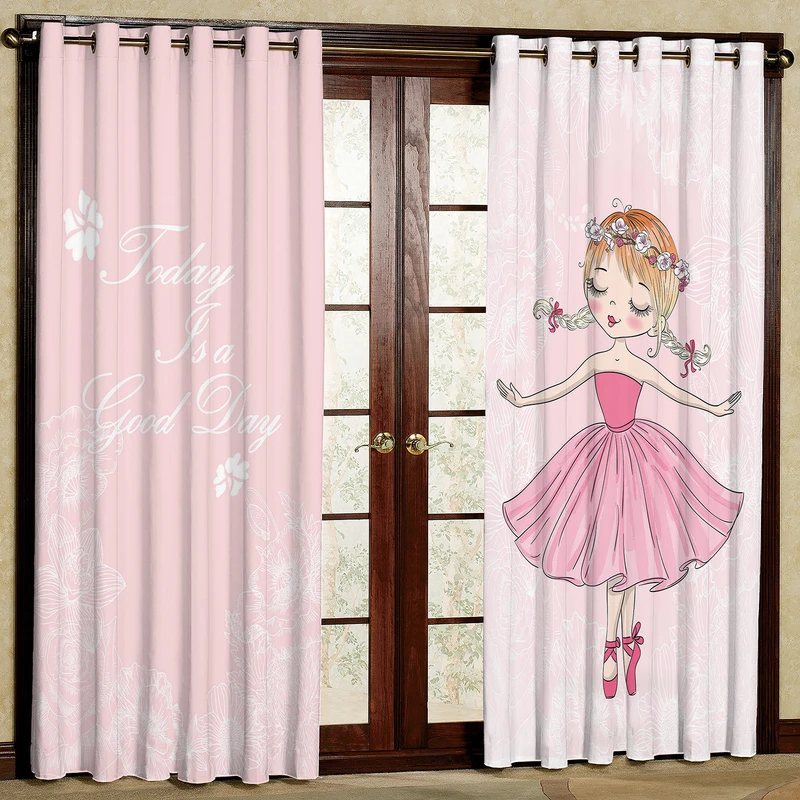  پرده مدل دختر  مخمل پانچی کد 1618 سایز 140x280 سانتی متر