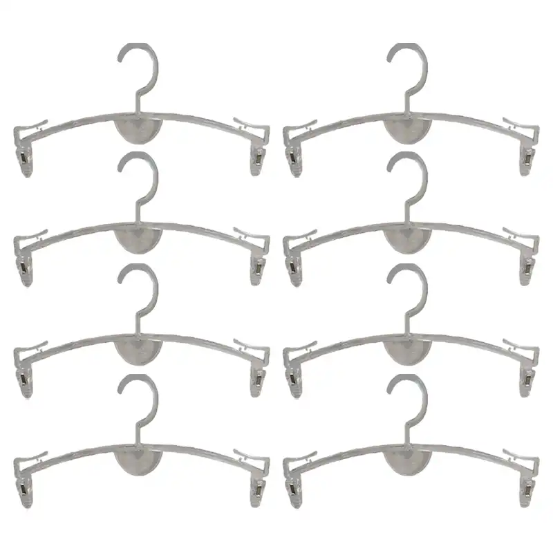 چوب لباسی مدل دو گیره کریستال بسته 8 عددی