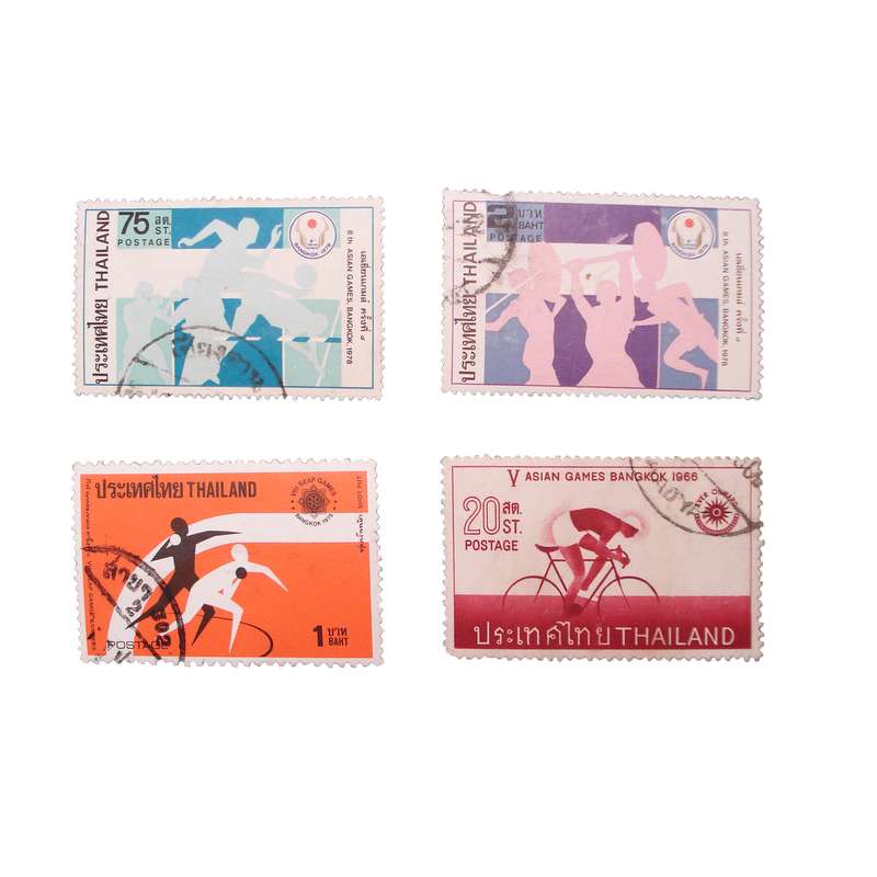 تمبر یادگاری مدل ورزش های تایلند کد DS1526 مجموعه چهار عددی