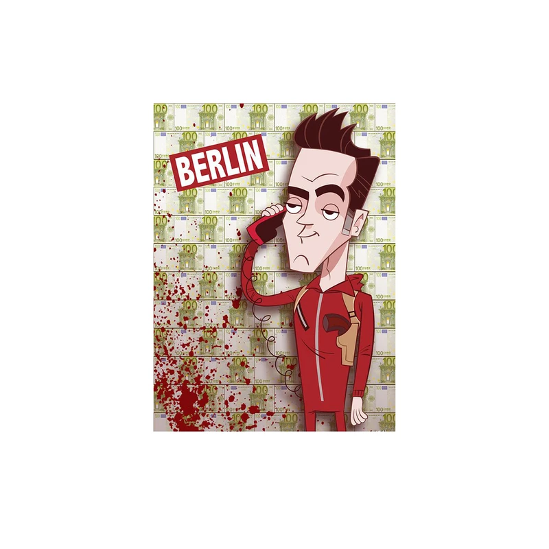  استیکر لپ تاپ لولو طرح برلین از سریال سرقت پول کد 136