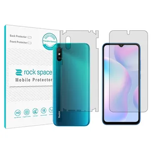 Rockspace transparent screen protector HyGEL model suitable for Xiaomi Redmi 9i mobile phone with back protector
