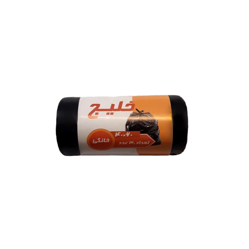 کیسه زباله مدل رولی خلیج 60×40 بسته 30 عددی