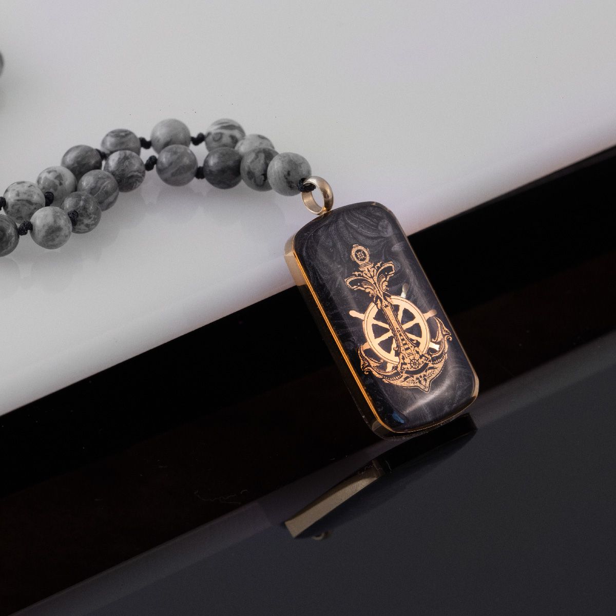 گردنبند زرسام مدل لنگر کد 10007383 -  - 3