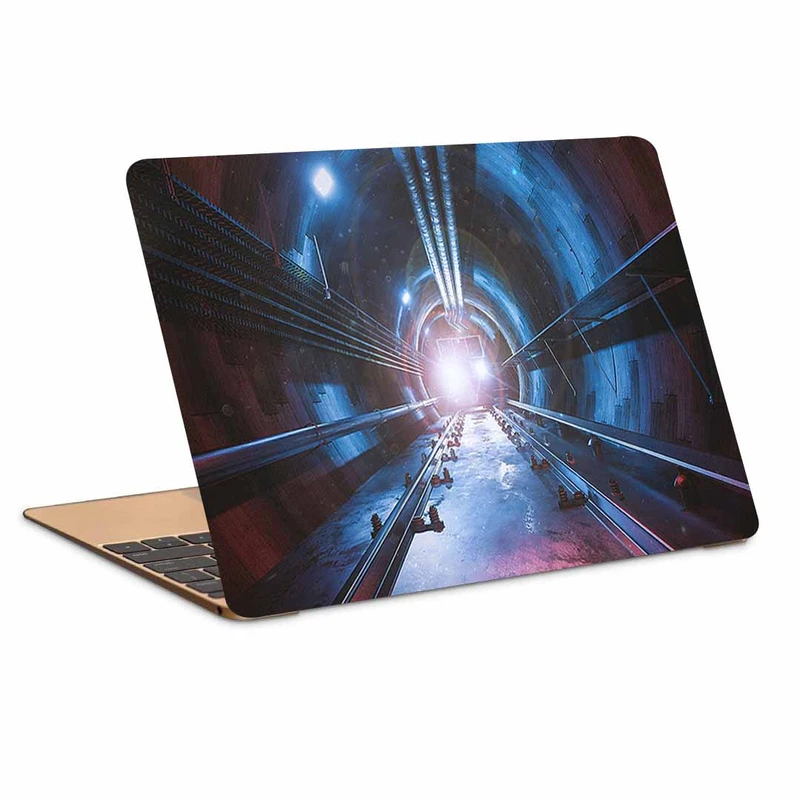 استیکر لپ تاپ طرح tunnel rails lights کد N-650 مناسب برای لپ تاپ 15.6 اینچ