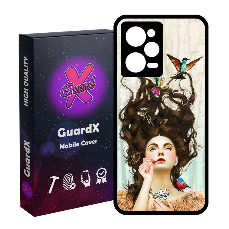 کاور گارد ایکس طرح Girl مدل Glass10290 مناسب برای گوشی موبایل شیائومی Redmi Note 12 Pro 5G/Poco X5 Pro 5G/Note 12 Pro Pro speed