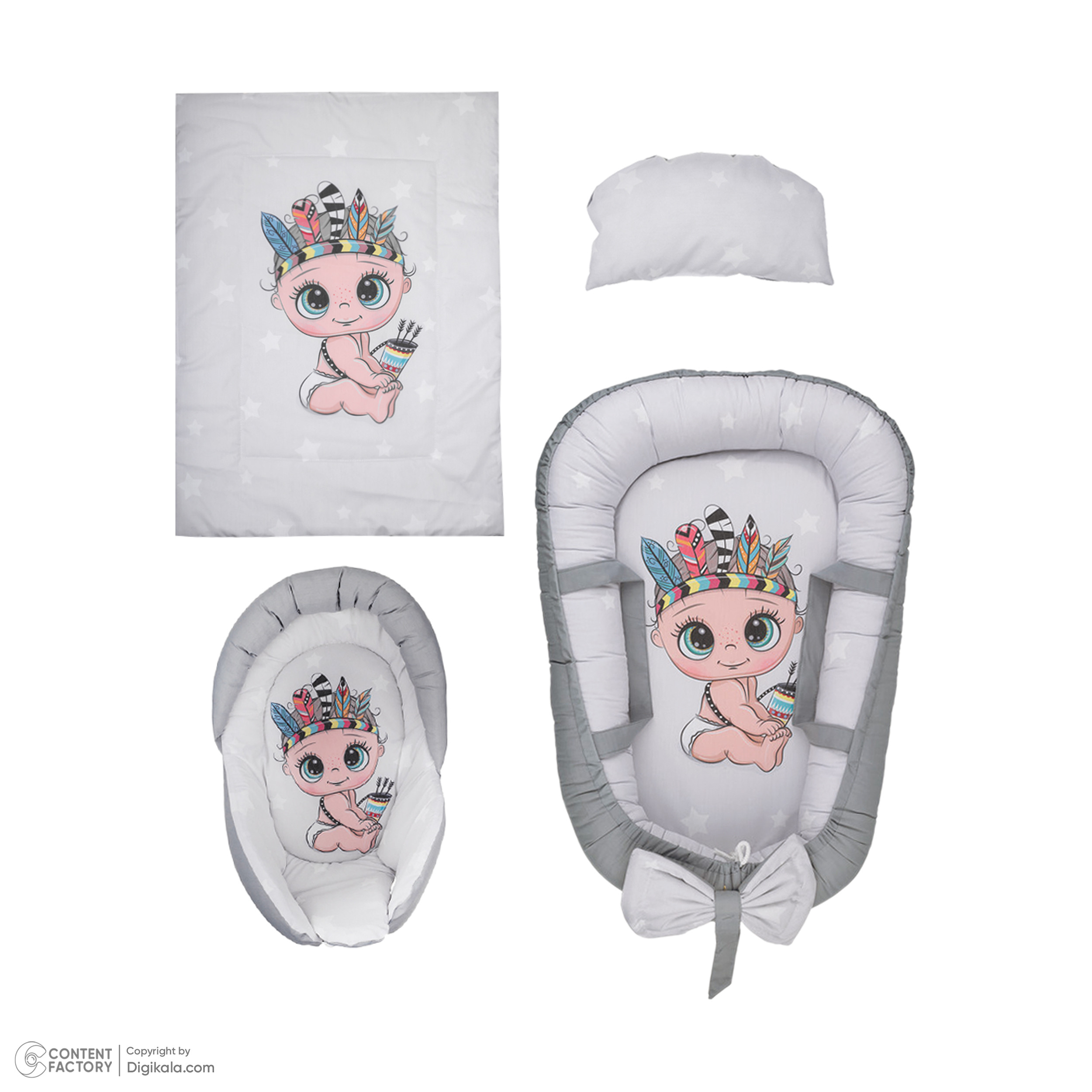 سرویس خواب کودک و نوزاد مدل 001 مجموعه 4 عددی