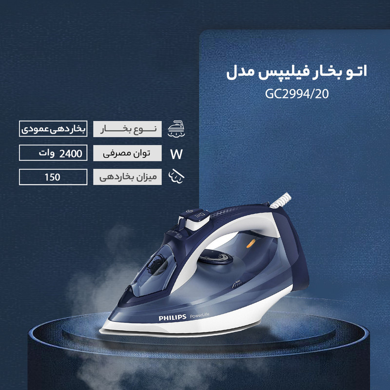 اتوبخار فیلیپس مدل GC2994/20 اتوبخار فیلیپس مدل GC2994/20