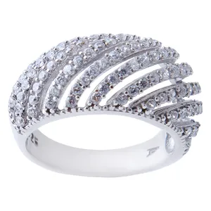    انگشتر نقره زنانه بازرگانی میلادی کد AWR_529