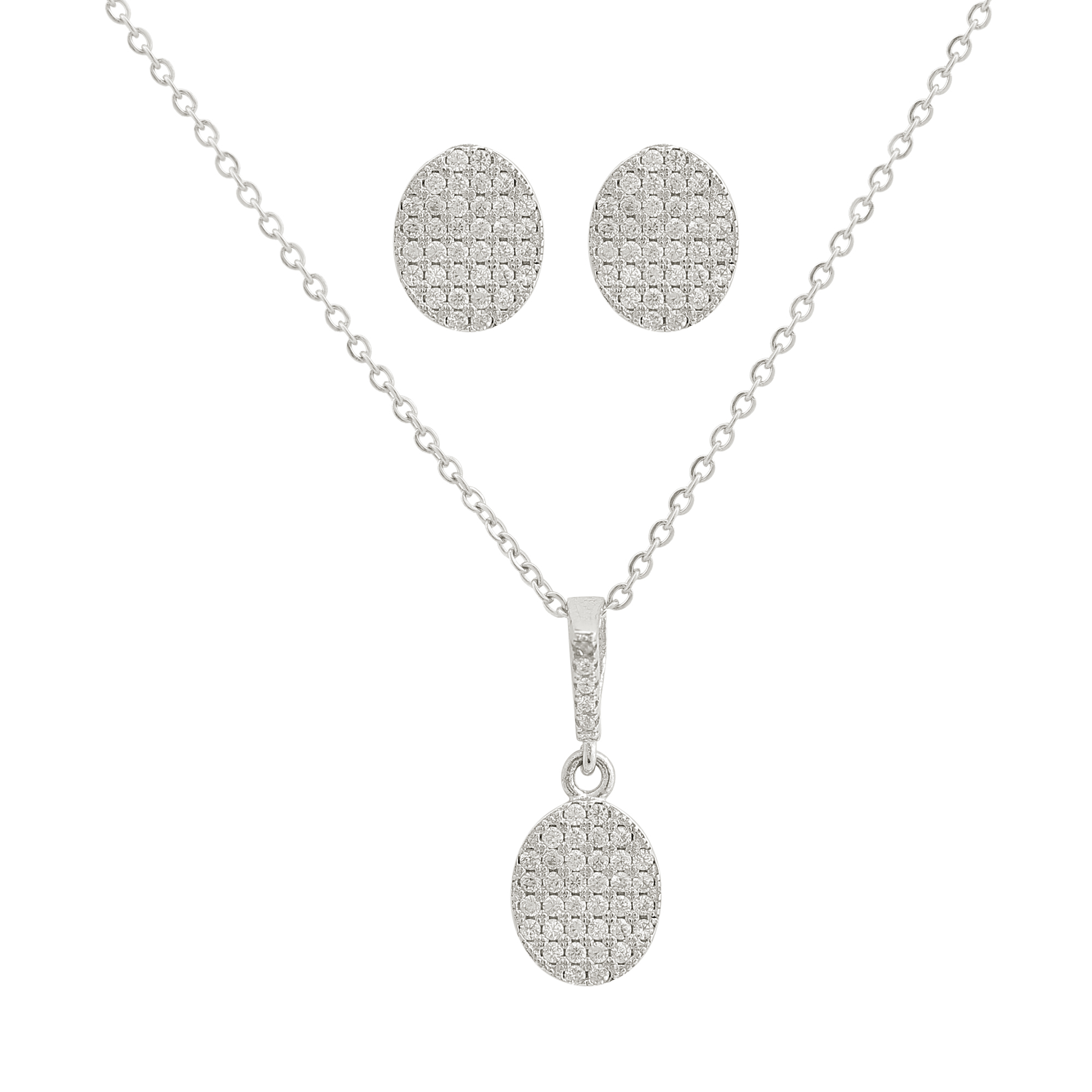 نیم ست نقره زنانه کد M3029