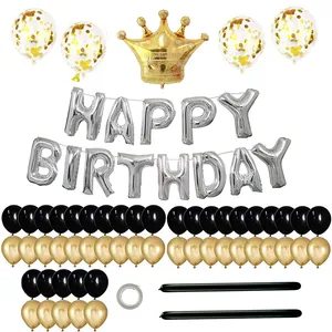 بادکنک دکوتکس مدل تولدت مبارک مجموعه 71 عددی