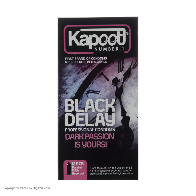 کاندوم تاخیری کاپوت مدل Black Delay بسته 12 عددی کاندوم تاخیری کاپوت مدل Black Delay بسته 12 عددی