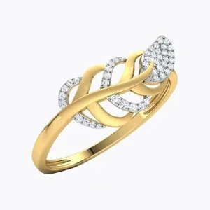  انگشتر طلا 18 عیار زنانه قیراط کد GH5122