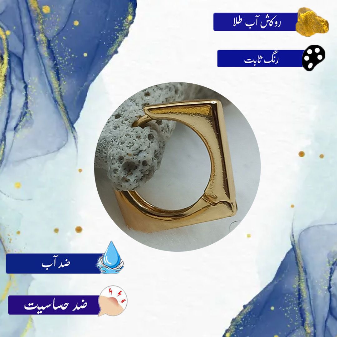 گوشواره زنانه ژوپینگ مدل آینه ای کد NN 042 -  - 2