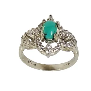 انگشتر نقره زنانه سلین کالا مدل فیروزه نیشابور Rose 5