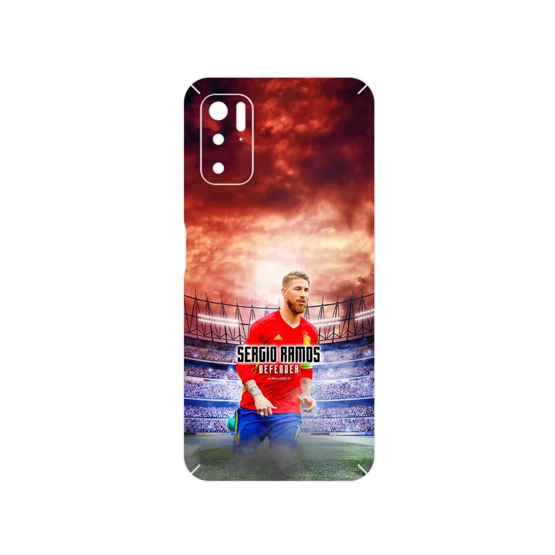 برچسب پوششی ماهوت مدل Sergio Ramos مناسب برای گوشی موبایل شیائومی Poco M3 Pro 5G