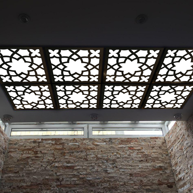 تایل سقفی آسمان مجازی بنی دکو مدل MC01 اندازه 60x60 سانتی متر مجموعه 4 عددی