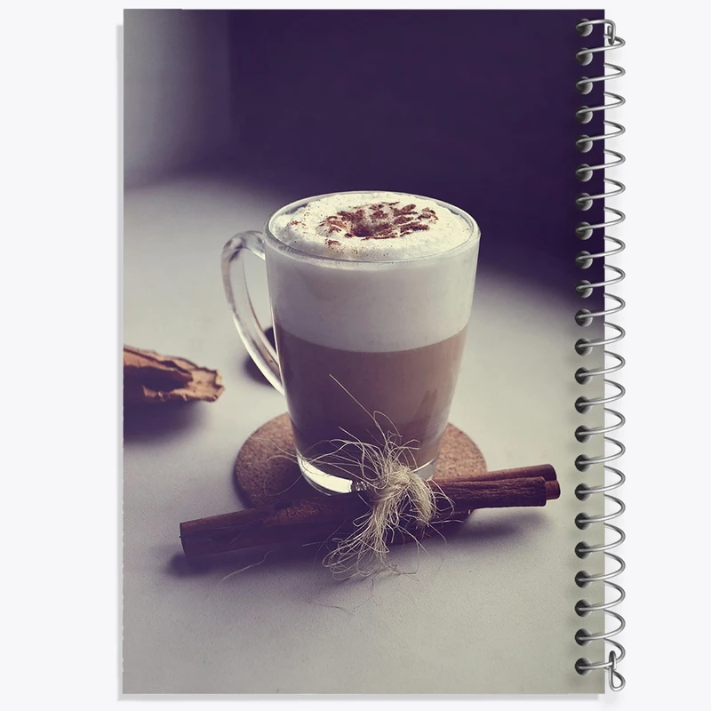 دفتر شطرنجی 50 برگ خندالو مدل Coffee کد F2528