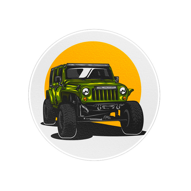 استیکر لپ تاپ ماسا دیزاین طرح OFF ROAD مدل STK937