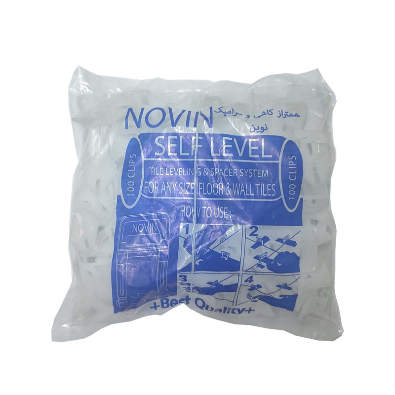 همتراز کاشی و سرامیک نوین مدل کلیپس کد 0001 یک و نیم میل مجموعه 100 عددی