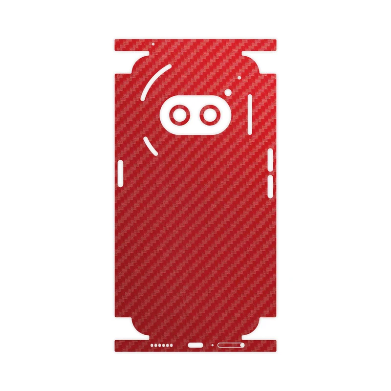 برچسب پوششی ماهوت مدل Red-Fiber-FullSkin مناسب برای گوشی موبایل ناتینگ Phone 2a
