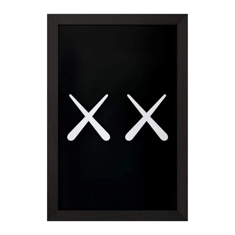 تابلو خندالو مدل عروسک کاز (kaws) کد F4005