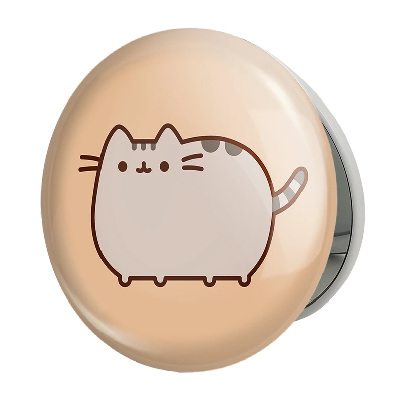 آینه جیبی خندالو طرح پوشین گربه بامزه مدل تاشو کد 26600 