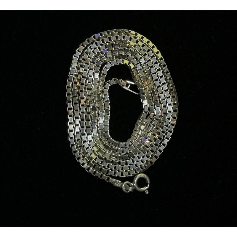 زنجیر نقره مردانه مدل ونیزی کد 6.64