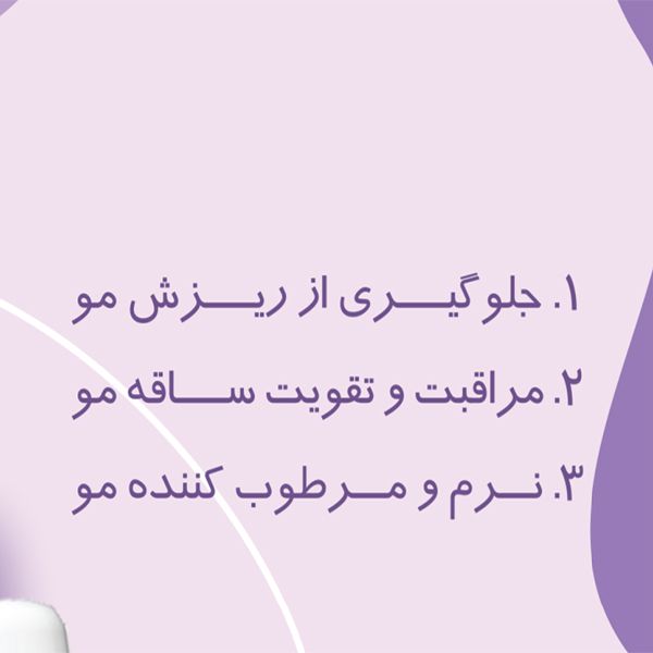 شامپو تقویت کننده و ضد ریزش مو روبیان مدل بلوبری حجم 250 میلی لیتر -  - 3
