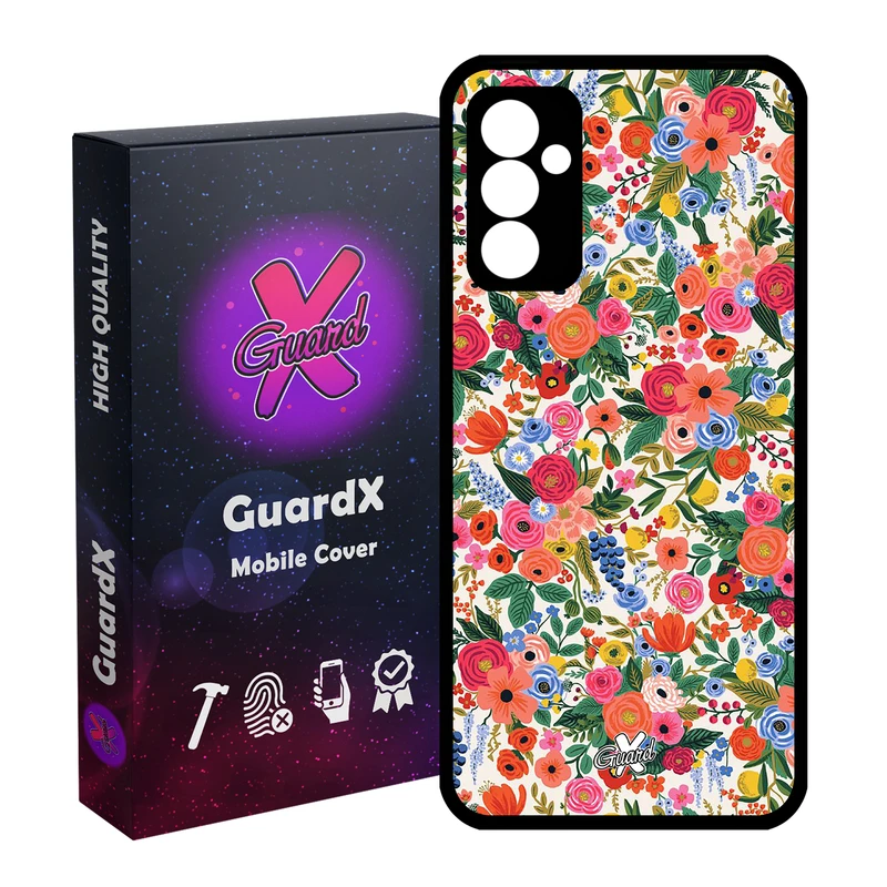 کاور گارد ایکس طرح گل مدل Glass10247 مناسب برای گوشی موبایل سامسونگ Galaxy A54 / A54 5G