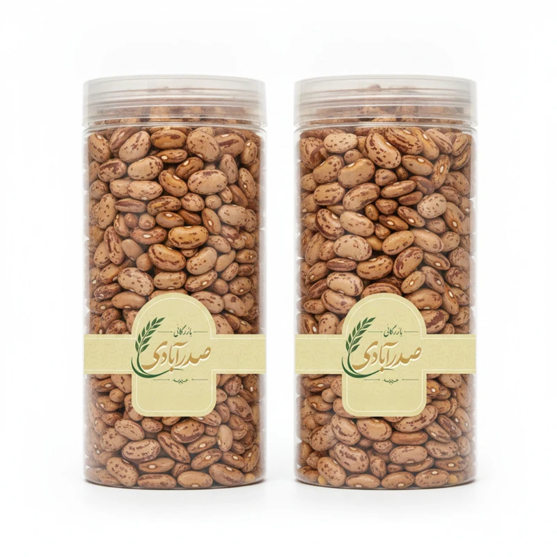  لوبیا چیتی بازرگانی صدرآبادی - 450 گرم بسته 2 عددی