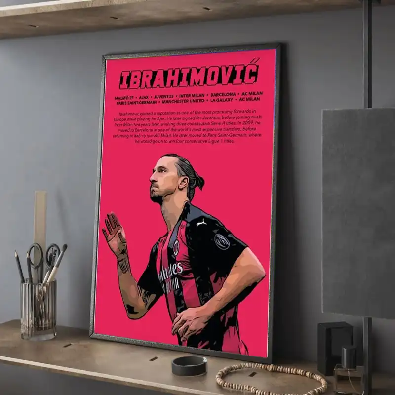 تابلو مدل دکوراتیو ابراهیموویچ ibrahimovic کد G5-22