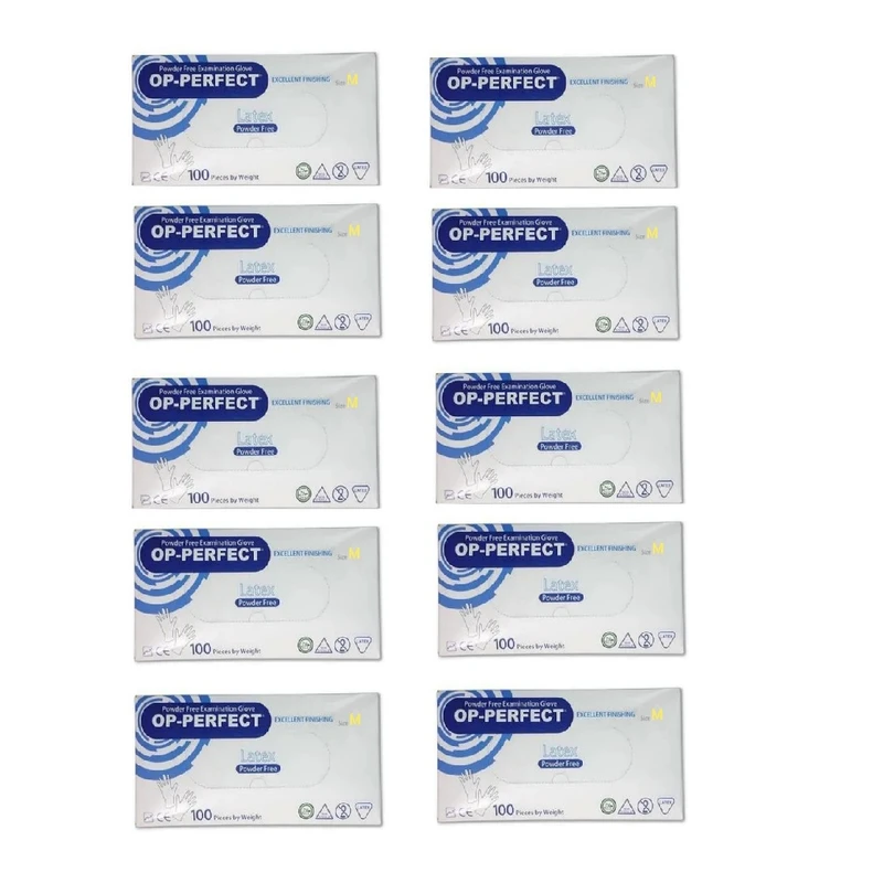 دستکش لاتکس اوپی پرفکت مدل 01M سایز مدیوم بسته 10 عددی دستکش لاتکس اوپی پرفکت مدل 01M سایز مدیوم بسته 10 عددی