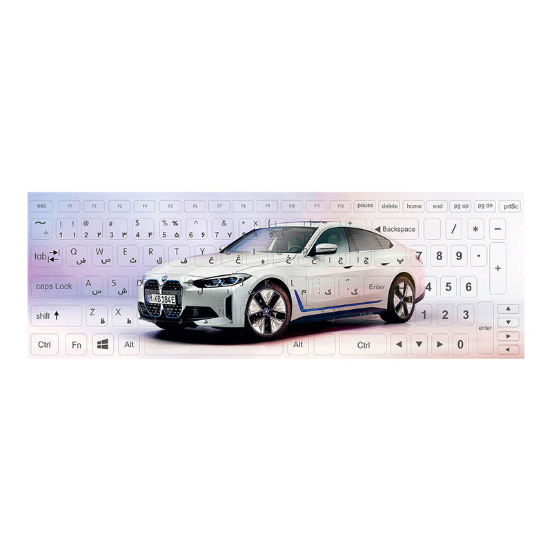 برچسب حروف فارسی کیبورد مدل Car 105