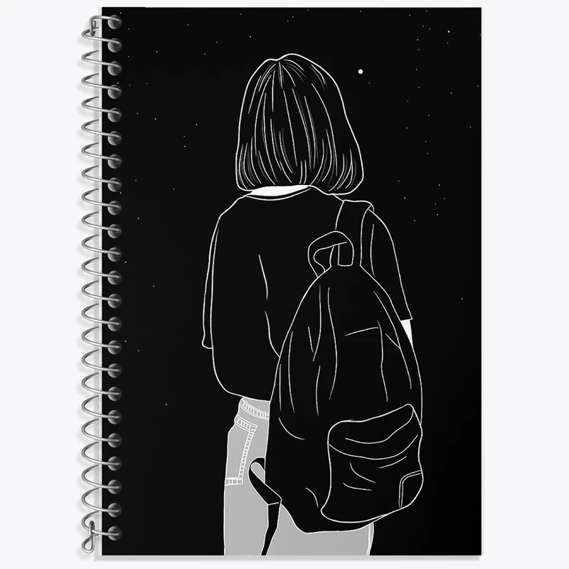 دفتر لغت 50 برگ خندالو طرح مینیمال دخترانه کد F2909