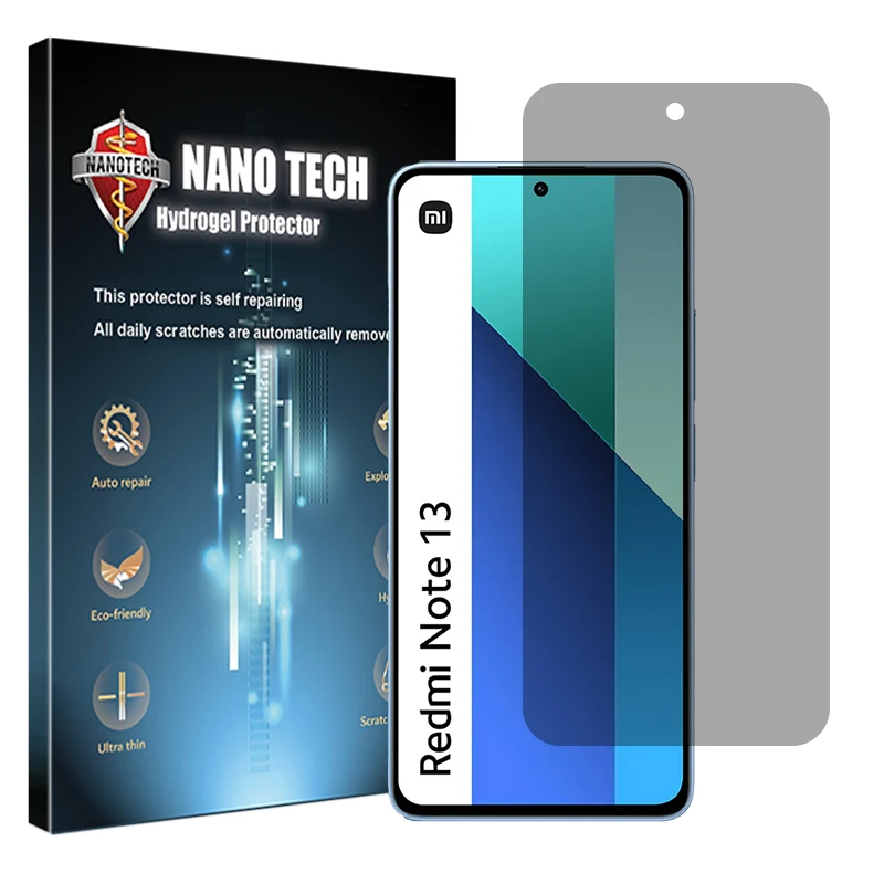 محافظ صفحه نمایش حریم شخصی نانو تک مدل Tough مناسب برای گوشی موبایل شیائومی Redmi Note 13 4G