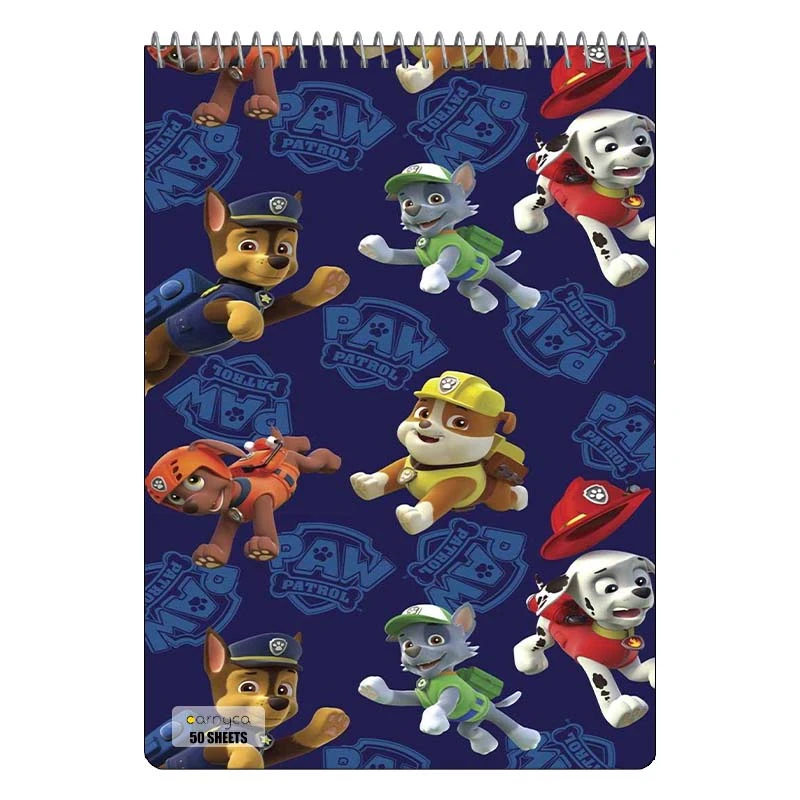 دفتر نقاشی 50 برگ سیمی کارنیکا طرح سگ های نگهبان paw patrol کد 69807