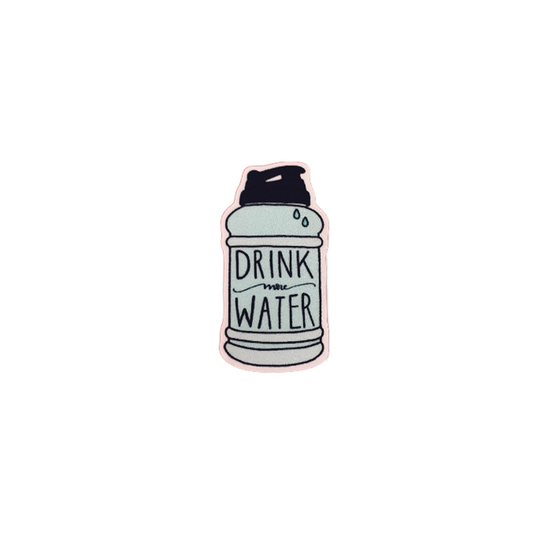 استیکر لپتاپ طرح drink water کد 156