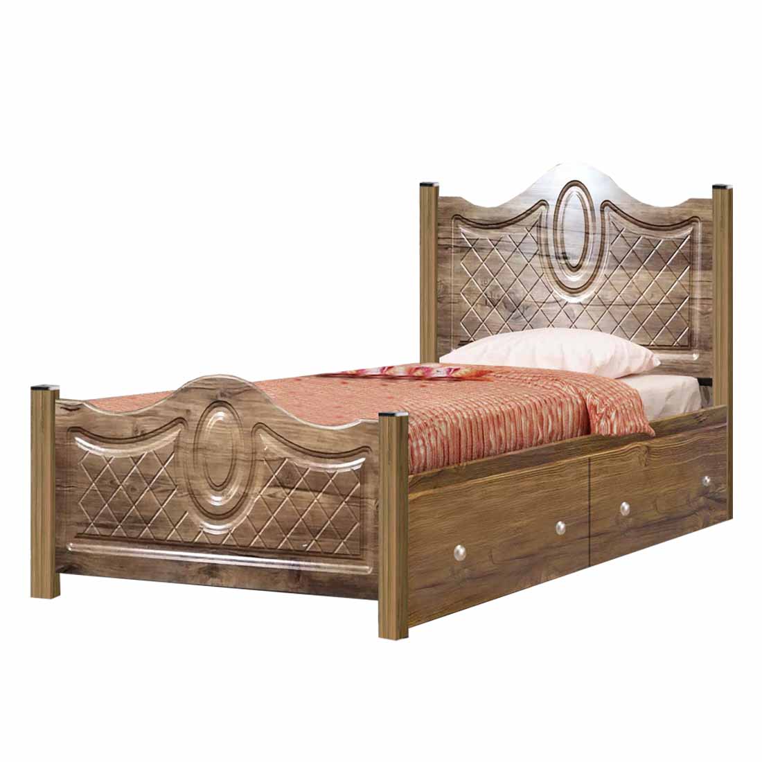 تخت خواب یک نفره کد BA01 سایز 90x200 سانتیمتر