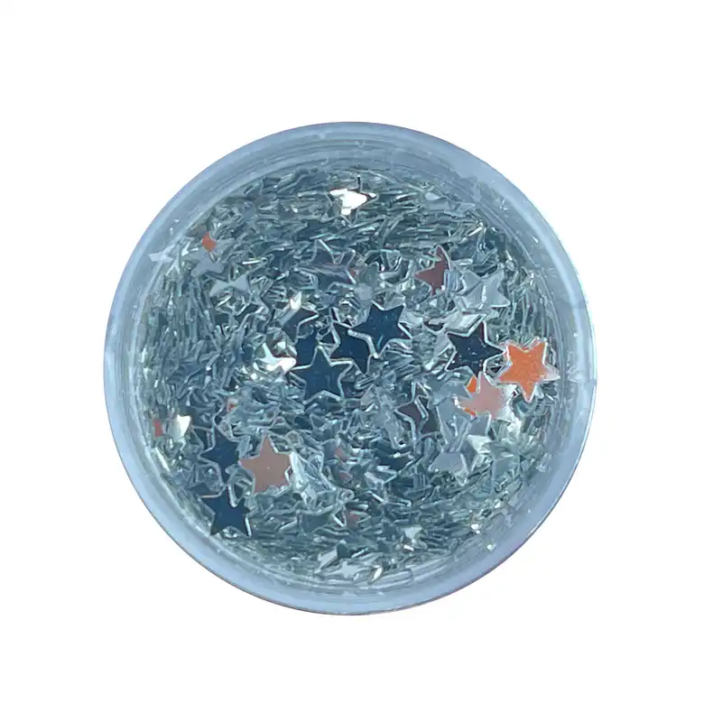 تزیین ناخن مدل پولک شاینی wqo مجموعه 6 عددی