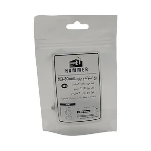 پیچ و مهره هامر مدل استوانه کد M3-30mm بسته 50 عددی